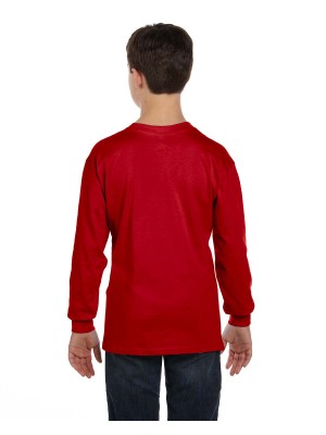 Gildan #G540B  Gildan Youth Heavy Cotton™ 5.3 oz. Long-Sleeve T-Shirt